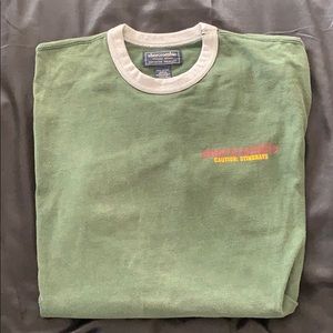 Mens Abercrombie  XL SHORT sleeve ringer tee